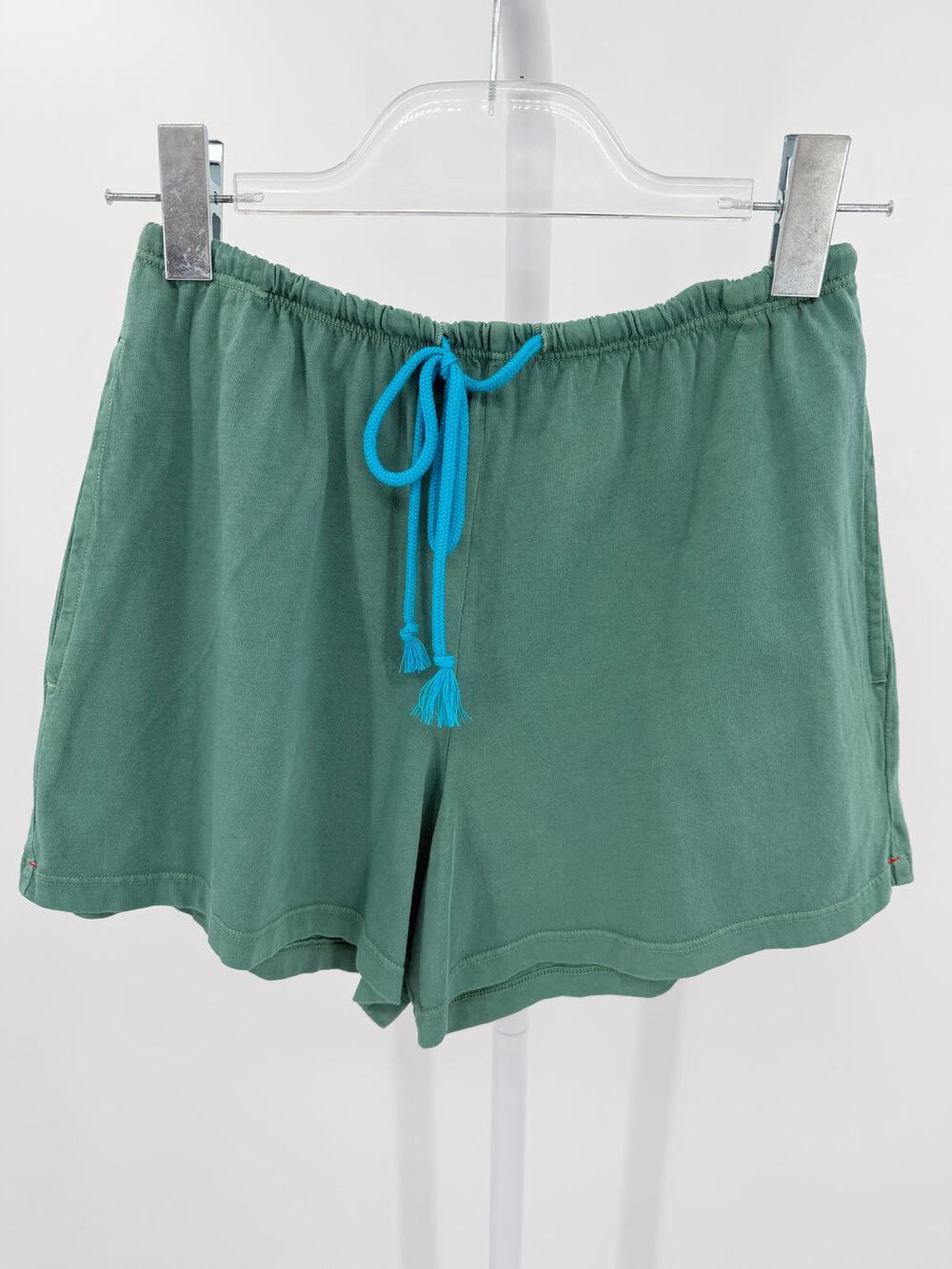 Xirena Cassie Short Green Cotton Jersey Drawstring Waist Lounge Sweat NWT XS